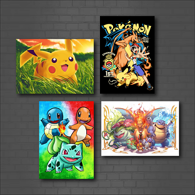 Placa Decorativa Pokemon