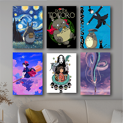 Placa Decorativa Studio Ghibli