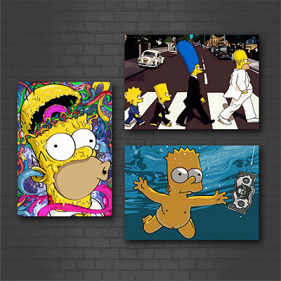 Placa Decorativa Simpsons