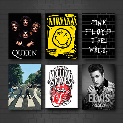 Placa Decorativa Rock