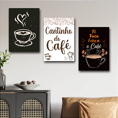Placa Decorativa Café