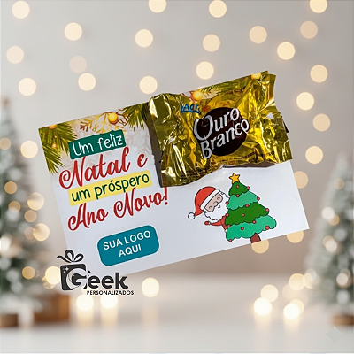 Cartão de Natal Bombons