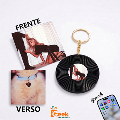 Chaveiro Disco Vinil NFC - Álbum Man's Best Friend