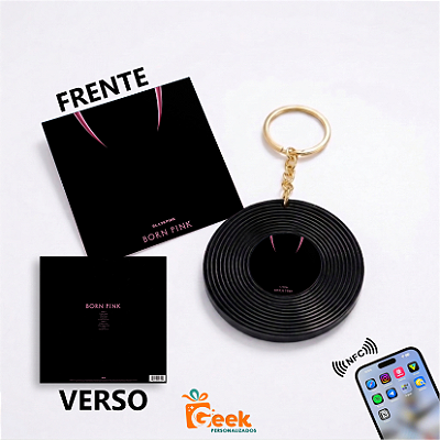 Chaveiro Disco Vinil NFC - Álbum Born Pink