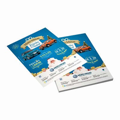 PANFLETO / FLYER / FOLHETO - PERSONALIZADO - 10X14 - 4X4 -  2500 UNID