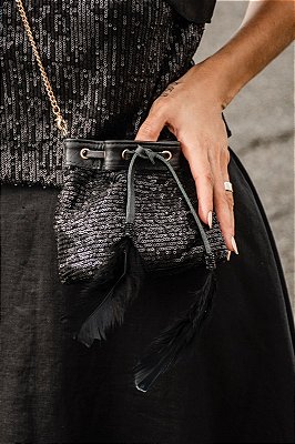 Mini Bolsa Sac Paetê