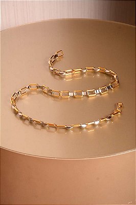Cinto Elos Ônix e Dourado