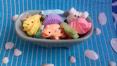 Kit Mini Sabonetes Marinhos | Lembrancinhas para Festa Fundo do Mar