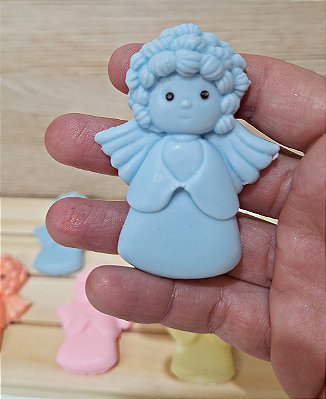 Kit Sabonete Anjinho de Luz | Lembrancinha Batizado e Chá de Bebê