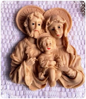 Kit Sabonete Artesanal Sagrada Família | Lembrancinha Batizado e Nascimento