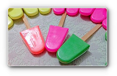 Kit Picolé de Banho - Sabonete Artesanal | Diversão e Perfume para o Banho