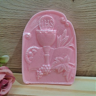 Kit Sabonete Artesanal Eucaristia | Lembrancinha Primeira Comunhão e Crisma