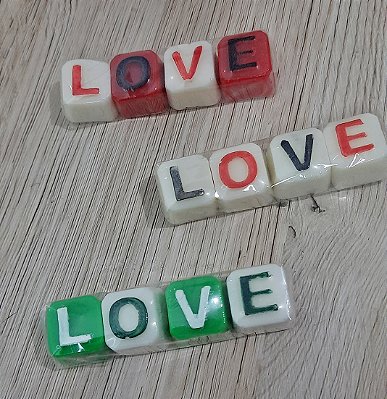 Kit Sabonete Letras Cubo | Lembrancinha Personalizada e Criativa