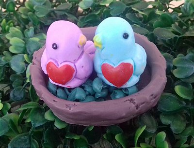 Kit Sabonete Passarinhos no Ninho | Mimo Romântico e Delicado