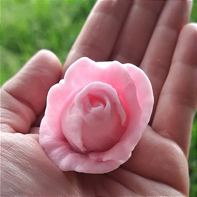 Mini botão de Rosa em Sabonete artesanal