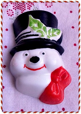 Kit de Sabonete Artesanal Boneco de Neve | Lembrancinha de Natal