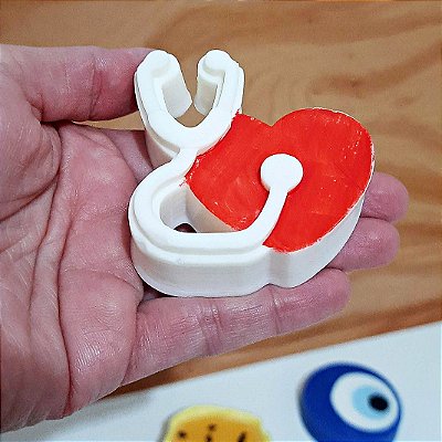 Sabonete Coração Estetoscópio | Lembrancinha de Formatura e Profissões