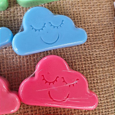 Kit Sabonete Artesanal Nuvem | Lembrancinha de Nascimento e Aniversário