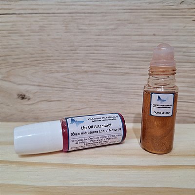Lip Oil Brilho de Seda | Óleo Hidratante Labial Natural