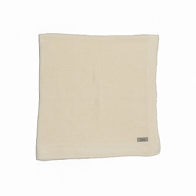 Manta Bebê em Tricot Lisa Off White