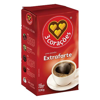 Café 3 Corações Extraforte 500gr