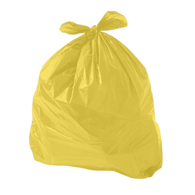 Saco Para Lixo Amarelo 60L Econômico - 50 UNIDADES