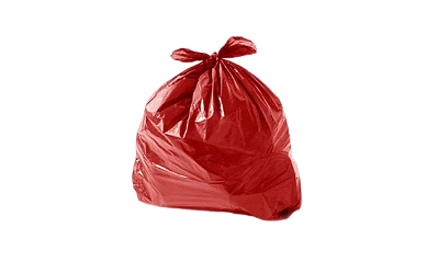 Saco Para Lixo Vermelho 60L Econômico - 50 UNIDADES