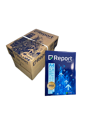 Papel Sulfite Report 75g Azul - Caixa c/ 2.500 Folhas A4