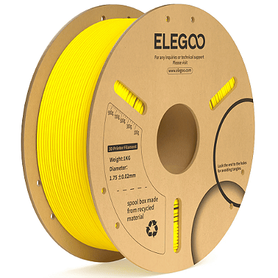 Filamento Elegoo PLA + (Plus) 1.75mm 1Kg Amarelo