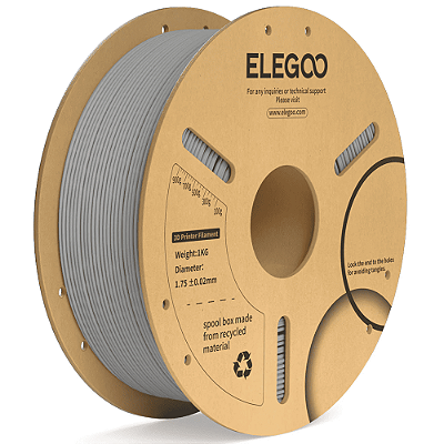 Filamento Elegoo PLA + (Plus) 1.75mm 1Kg Cinza