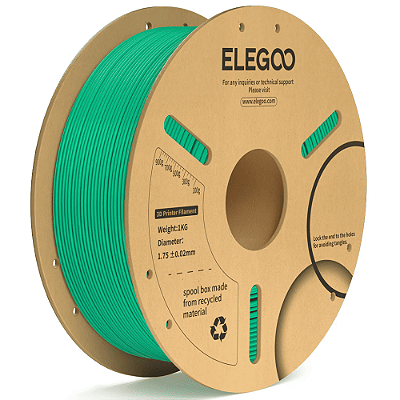 Filamento Elegoo PLA + (Plus) 1.75mm 1Kg Verde Mar