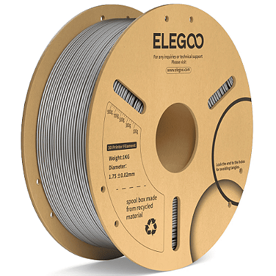 Filamento Elegoo PLA + (Plus) 1.75mm 1Kg Cinza Espacial