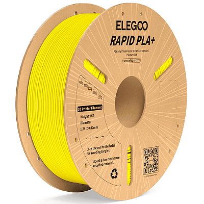 Filamento Elegoo Rapid PLA + (Plus) 1.75mm 1Kg Amarelo