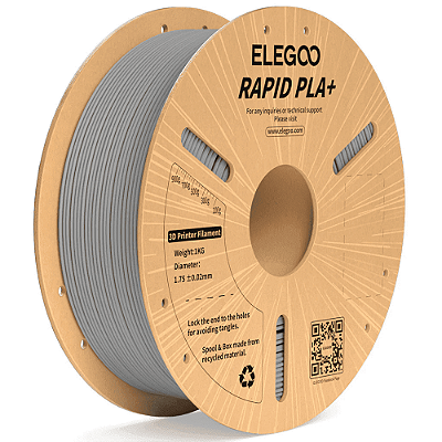 Filamento Elegoo Rapid PLA + (Plus) 1.75mm 1Kg Cinza