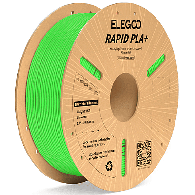 Filamento Elegoo Rapid PLA + (Plus) 1.75mm 1Kg Verde