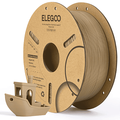 Filamento Elegoo PLA 1.75mm 1Kg Madeira Preenchida