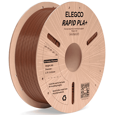 Filamento Elegoo Rapid PLA + (Plus) 1.75mm 1Kg Marrom