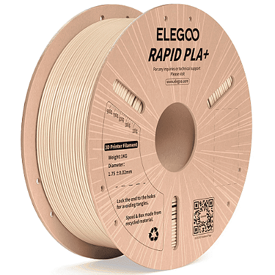 Filamento Elegoo Rapid PLA + (Plus) 1.75mm 1Kg Bege