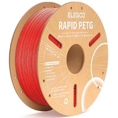 Filamento Elegoo Rapid PETG 1.75mm 1Kg Vermelho
