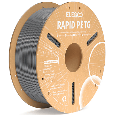 Filamento Elegoo Rapid PETG 1.75mm 1Kg Cinza Espacial