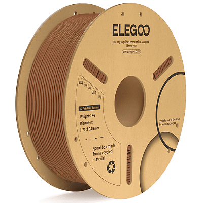 Filamento Elegoo PLA + (Plus) 1.75mm 1Kg Marrom