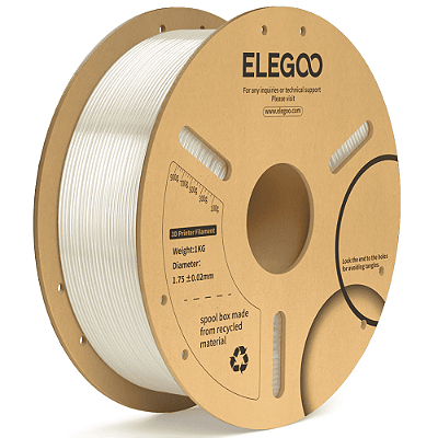 Filamento Elegoo PLA + (Plus) 1.75mm 1Kg Transparente