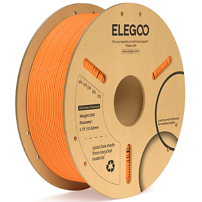 Filamento Elegoo PLA + (Plus) 1.75mm 1Kg Laranja