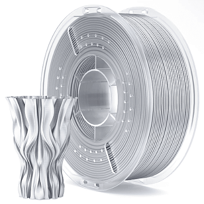 Filamento Elegoo PLA SILK 1.75mm 1Kg Prata