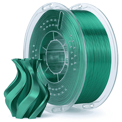 Filamento Elegoo PLA SILK 1.75mm 1Kg Verde Holly