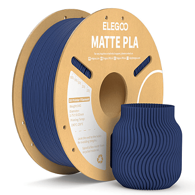 Filamento Elegoo PLA MATTE  1.75mm 1Kg Azul Escuro