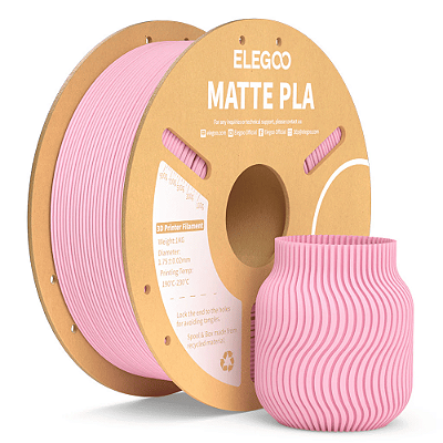 Filamento Elegoo PLA MATTE  1.75mm 1Kg Rosa