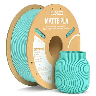 Filamento Elegoo PLA MATTE  1.75mm 1Kg Verde Azulado
