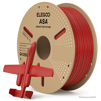 Filamento Elegoo ASA 1.75mm 1Kg Vermelho