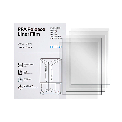 Filme PFA para Impressoras 3D ELEGOO Saturn